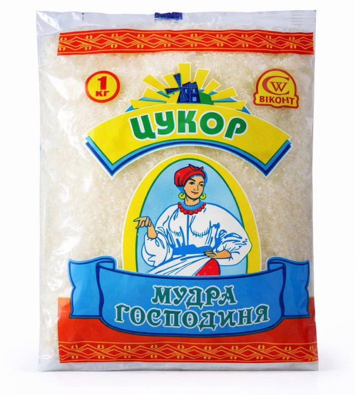 Цукор білий кристалічний Мудра Господиня 1 кг